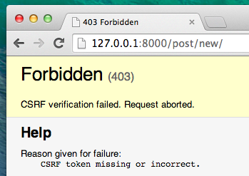 Страница CSFR Forbidden